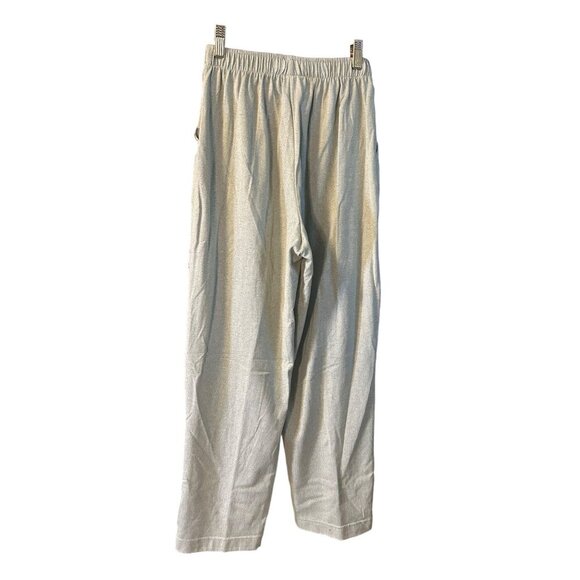 Aura Tyler Lounge Pants Set Elastic Waist Drawstring Beige Size L - Picture 3 of 8